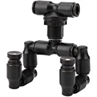 Los mejores  - KSTE Reptiles nebulizador rociador Niebla Selva Tropical del Tanque 360 ​​Acuario Ajustable Sistema de Conexión de 1-4…